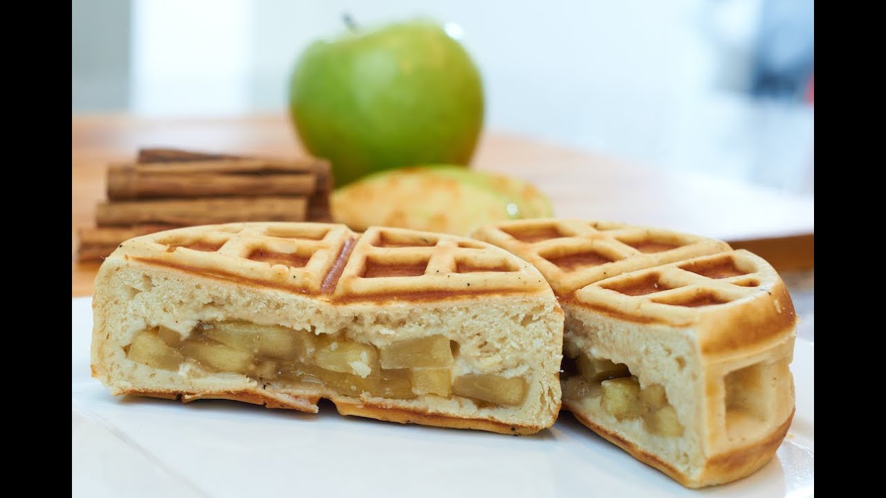 Apple Pie Stuffed Waffle