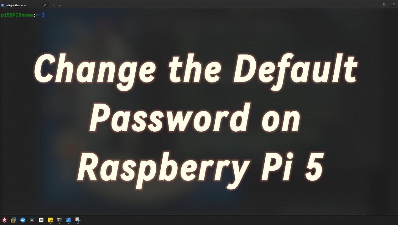 How to Change the Default Raspberry Pi 5 Password #RaspberryPi5Tips #cybersecurity