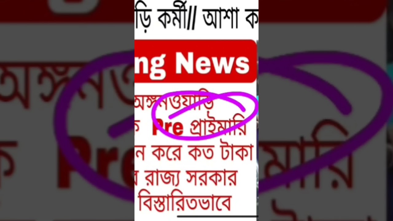 ICDS Pre Primary Salary Hike #icds