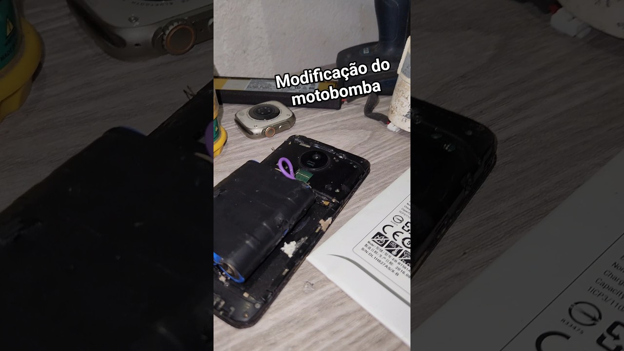 Motobomba n&atilde;o para Motobomba s&oacute; d&aacute; um tempo😏💀 #modification #4k #motorola#motog5 #motobomba#bateria