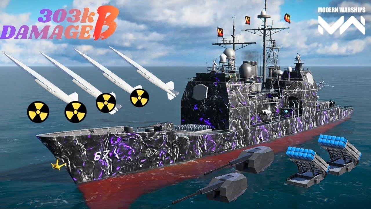 USS Shiloh - With 4x- ASN4G Nuclear ☢️ Missile Dedlist build 🔥- modern warships 