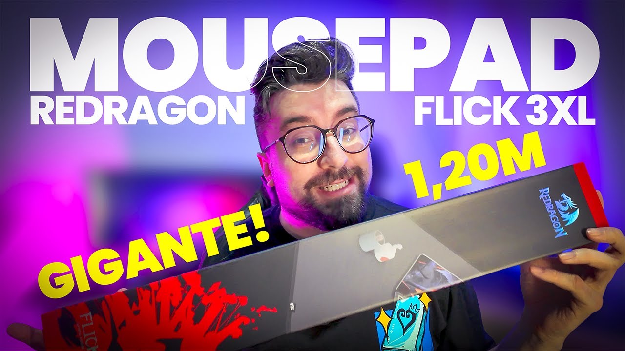 UNBOXING: Mousepad Gigante Redragon Flick 3XL