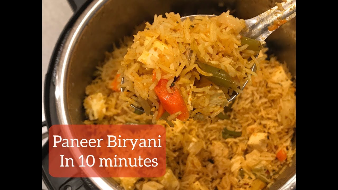 InstantPot Paneer Biryani | Paneer Veg Biryani in pressure cooker | InstantPot Indian Recipes
