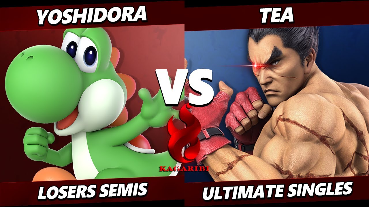 Kagaribi 11 Losers Semis - Yoshidora (Yoshi) Vs. Tea (Kazuya, Pac-Man) Smash Ultimate - SSBU