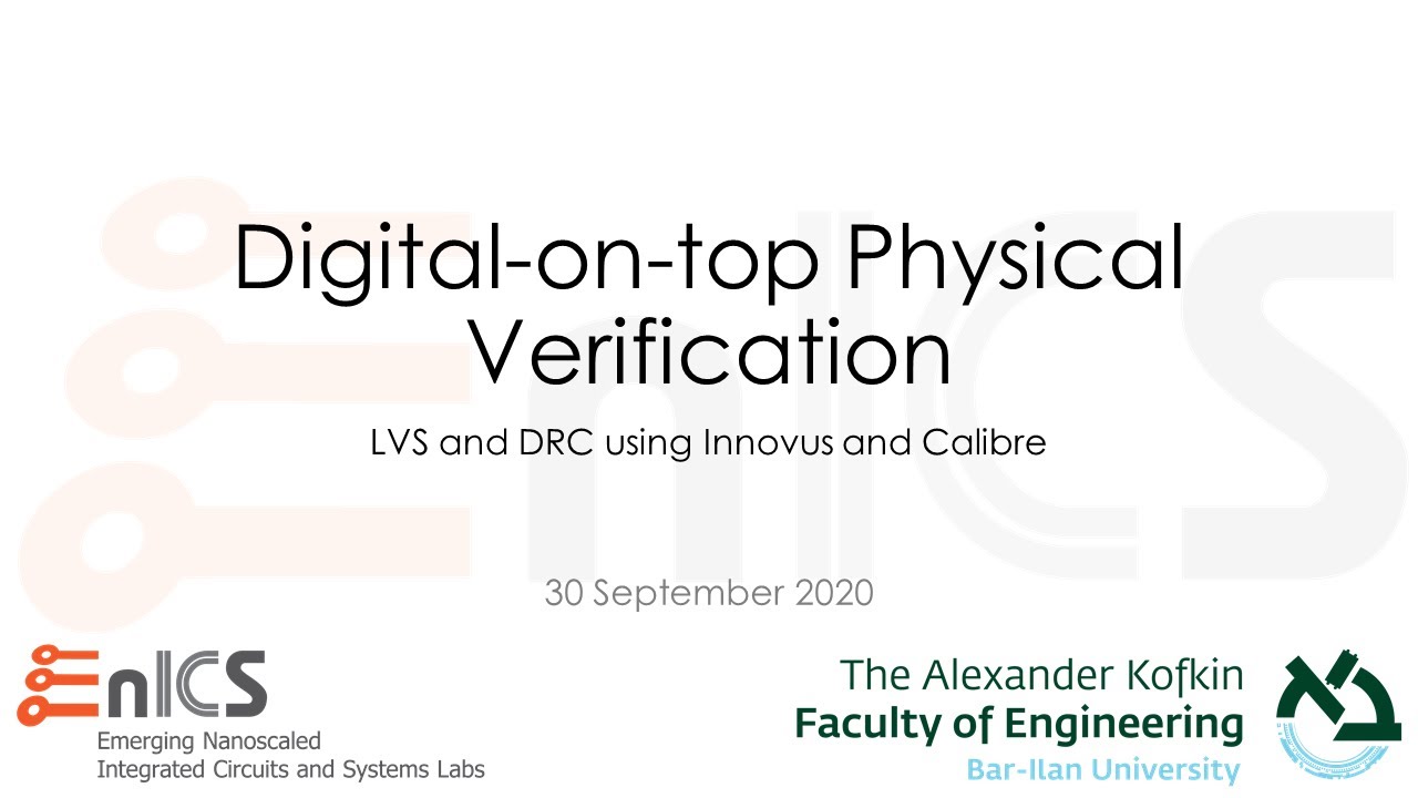 Digital-on-top Physical Verification (Fullchip LVS/DRC) - Part 1