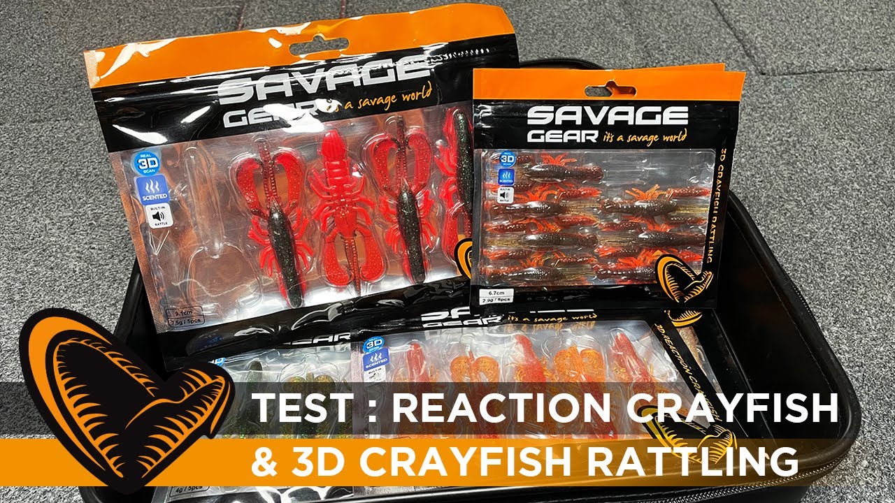 SG teste pour vous : les nouvelles Reaction Crayfish et Crayfish Rattle de Savage Gear (black-bass)