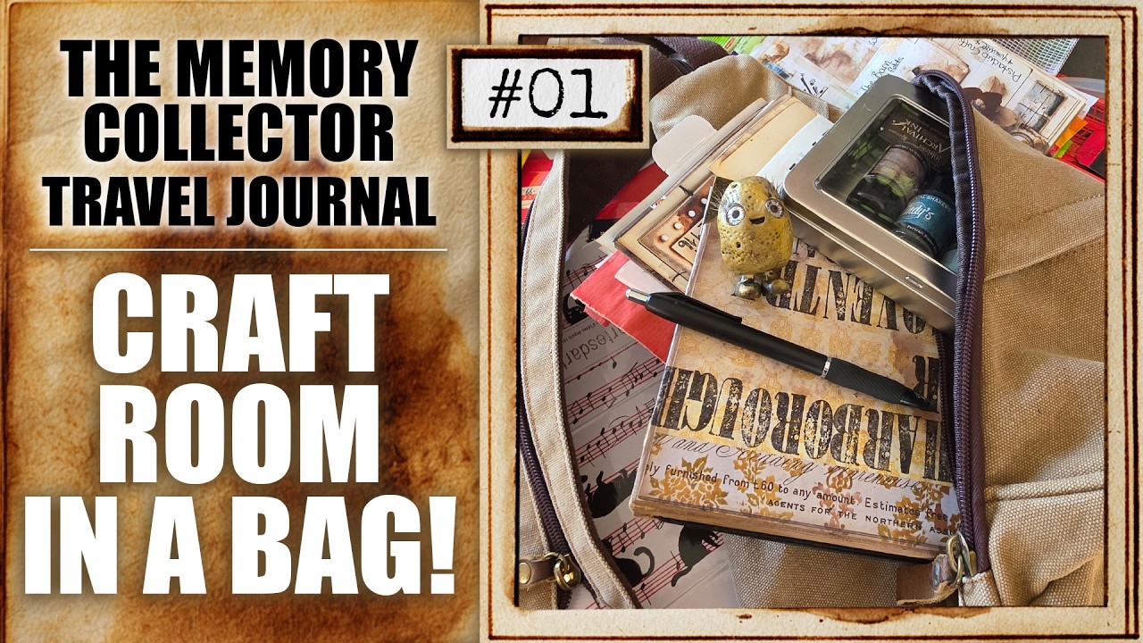 TRAVEL JOURNAL SETUP - MY CRAFT ROOM IN A BAG FOR JOURNALING ON THE GO [THE MEMORY COLLECTOR #01]