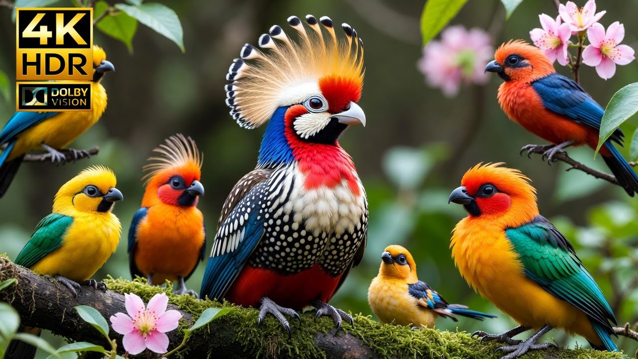 Peaceful Piano Music & Nature Visuals for Sleep | Butterflies, Birds & Forest Tranquility#focusmusic