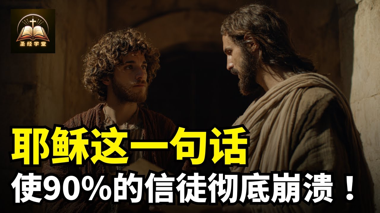 耶稣这一句话揭示了他的秘密，让90%的信徒彻底崩溃！