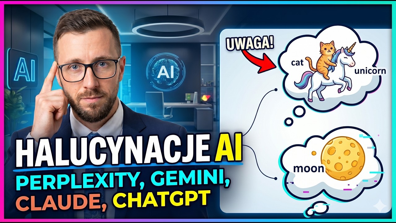 Halucynacje AI ⚠️ Jak Nie Dać Się Oszukać? (Poradnik dla Perplexity, Gemini, Claude, ChatGPT)