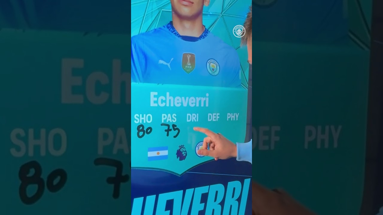 Claudio Echeverri corrects his FC 25 Rating! 🇦🇷🎮 #ultimateteam #mancity #football #shorts