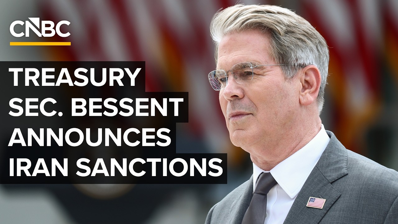 Treasury Sec. Scott Bessent holds a press conference to announce Iran sanctions &mdash; 8/24/2026