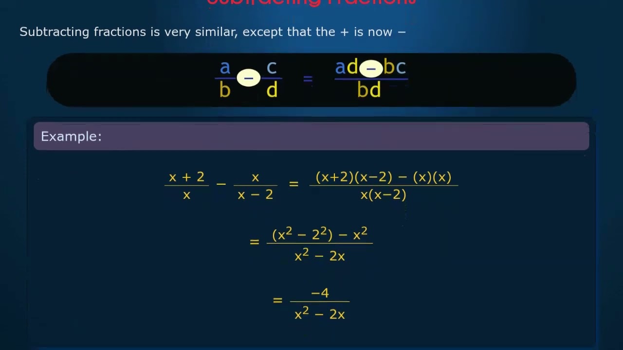 Fractions in Algebra | Math is Fun