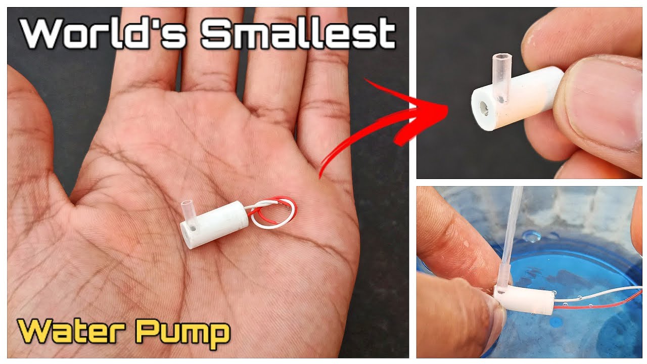 Making A World's Smallest Water Pump | DIY Tiny Water Pump | By - CreativeShivaji
