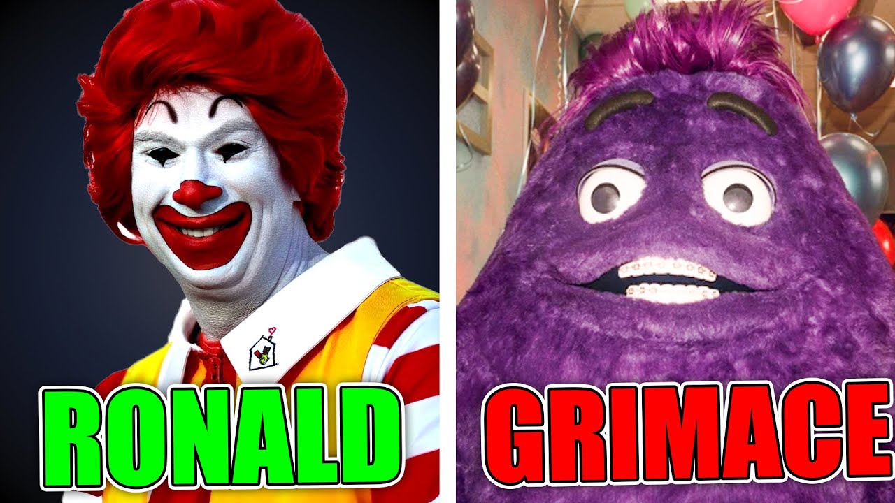 RONALD MCDONALD & GRIMACE WILLEN MIJ TE PAKKEN NEMEN..