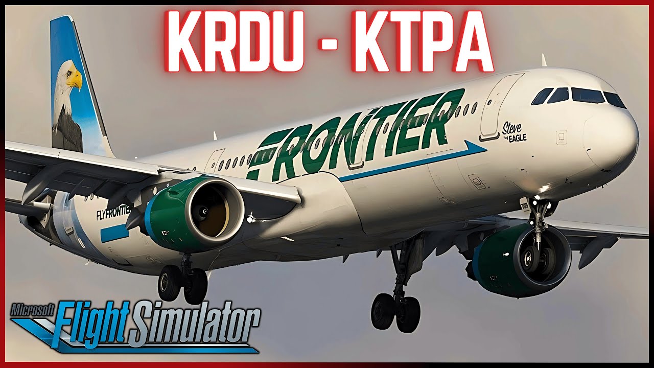 MSFS LIVE | *NEW* PACSIM KRDU | Frontier Ops | Raleigh-Durham (RDU) ✈︎ Tampa (TPA)  #msfs2020