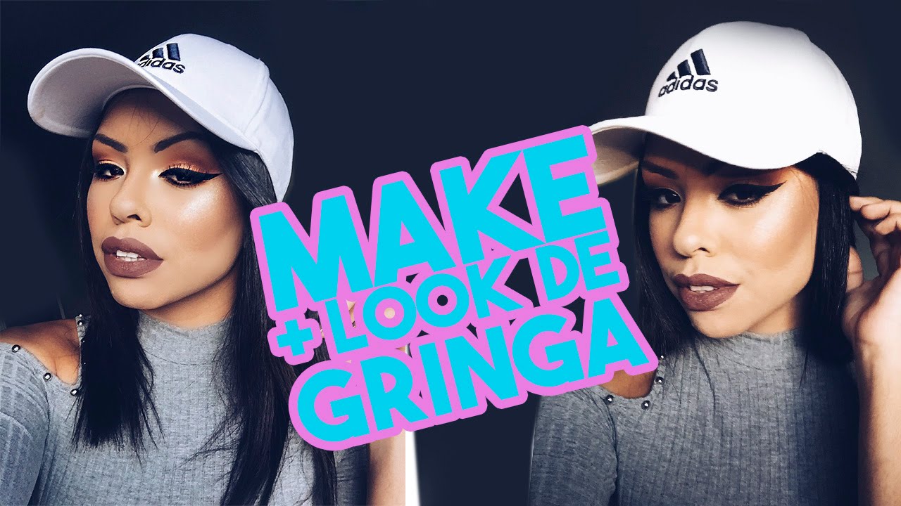 MAKE + LOOK DE GRINGA TUMBLR - Por Nathália Nogueira