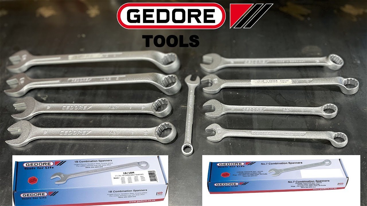 Gedore 1B & No.7 Combination Wrenches