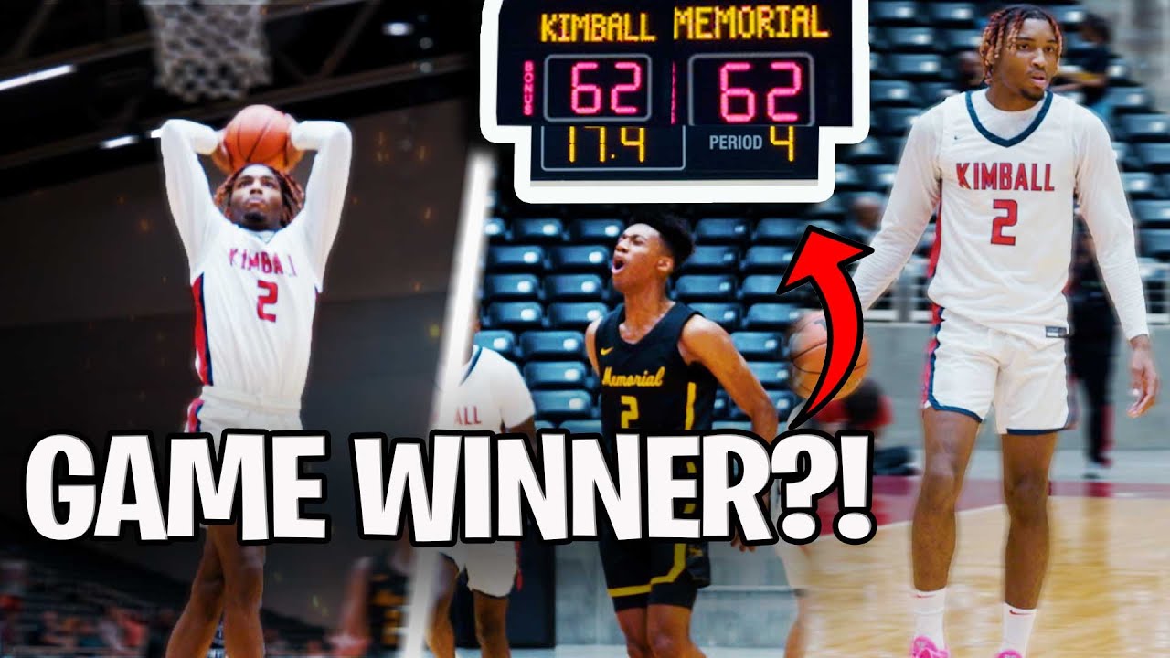 Winner GOES TO STATE! Arterio Morris and Kimball BATTLE it out with top team IN TEXAS! GAME WINNER?!