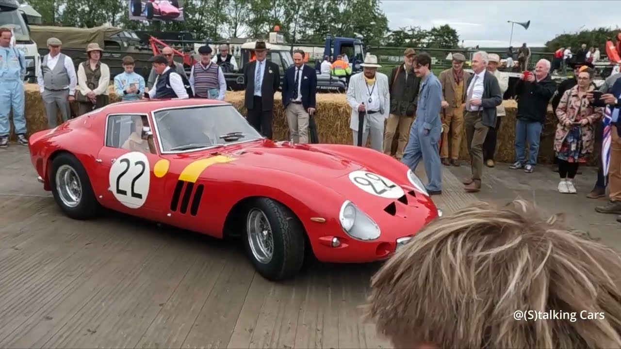 Nick Mason's 70 Million $ Ferrari 250 GTO driven at Goodwood