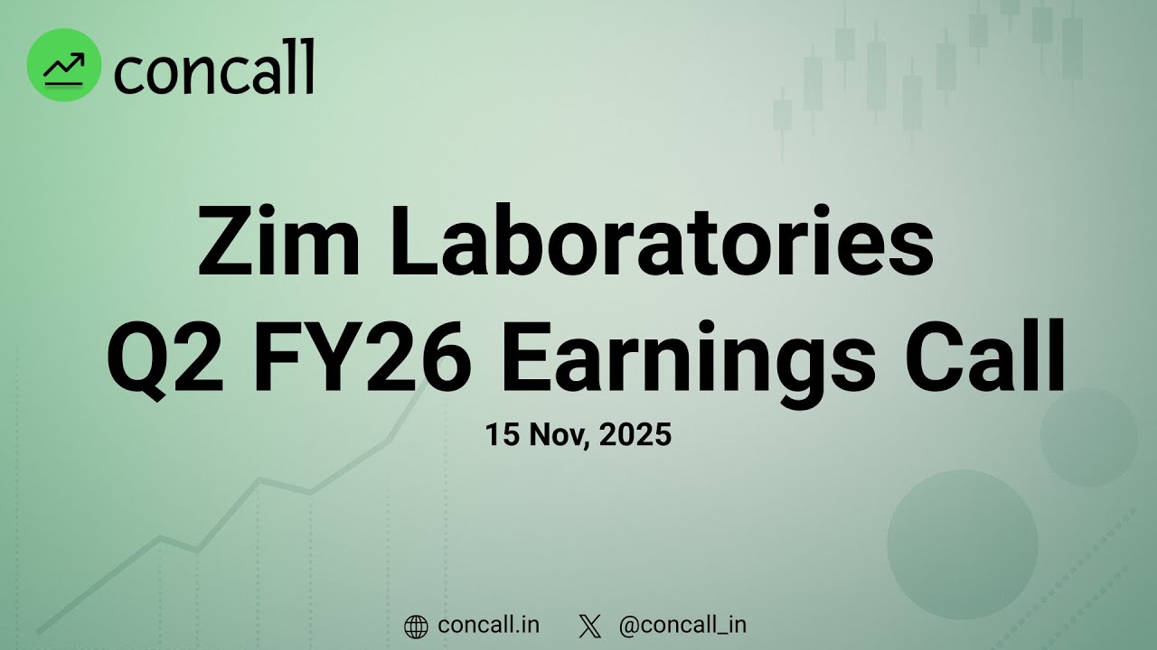 Zim Laboratories Q2 FY26 Earnings Conference Call | Concall.in