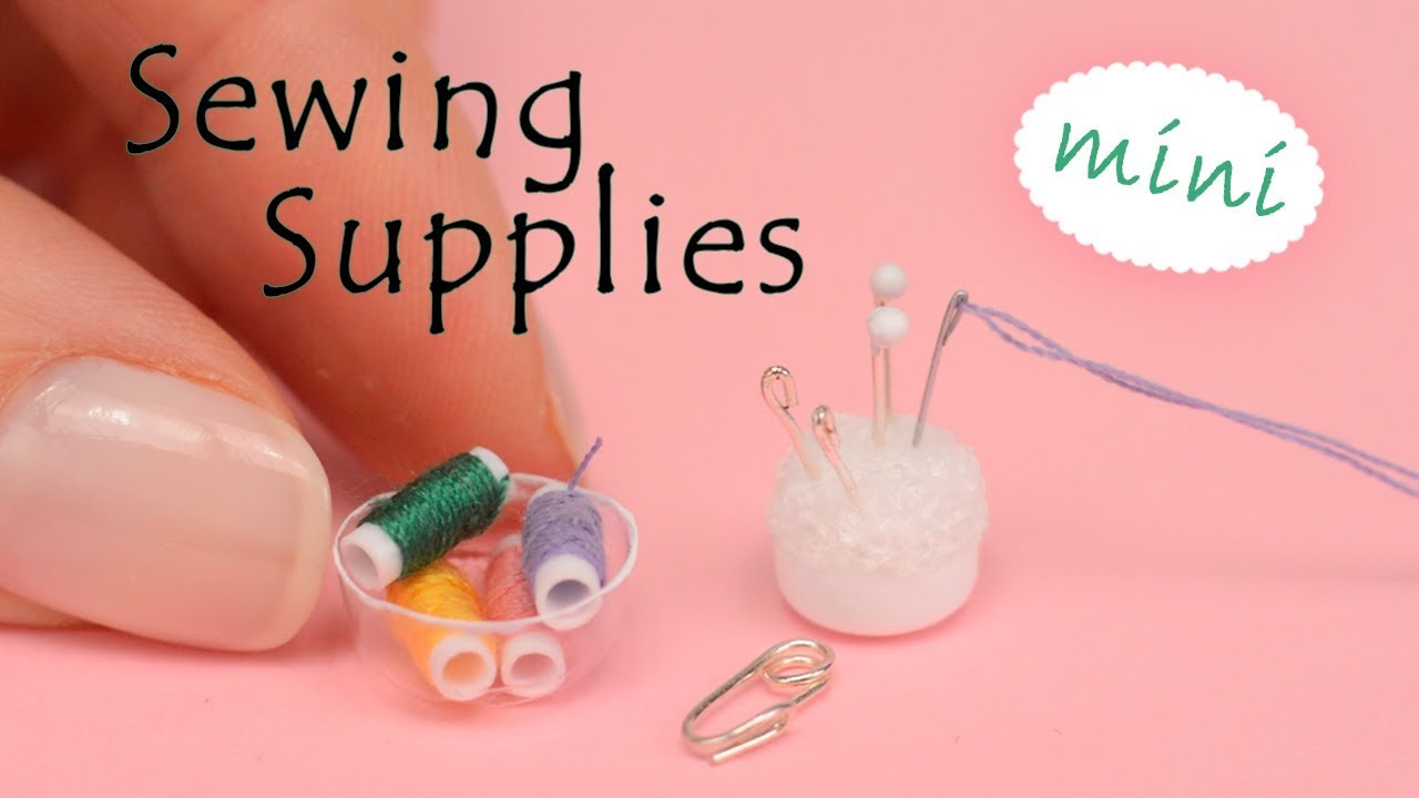 Miniature Sewing Supplies | No Polymer Clay