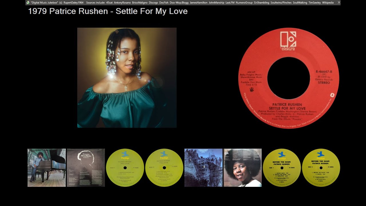 1979 SLOW: Patrice Rushen - Settle For My Love [ELEKTRA 46647]