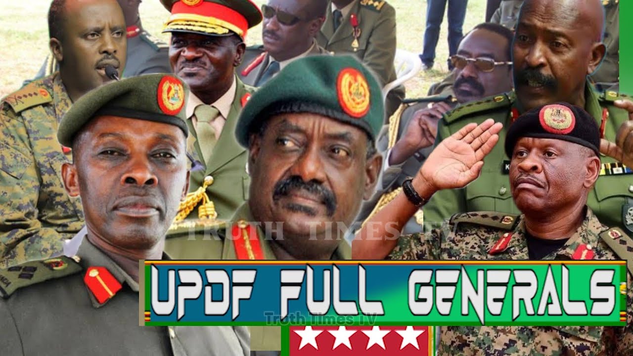 who are the 12  UPDF remaining full Generals