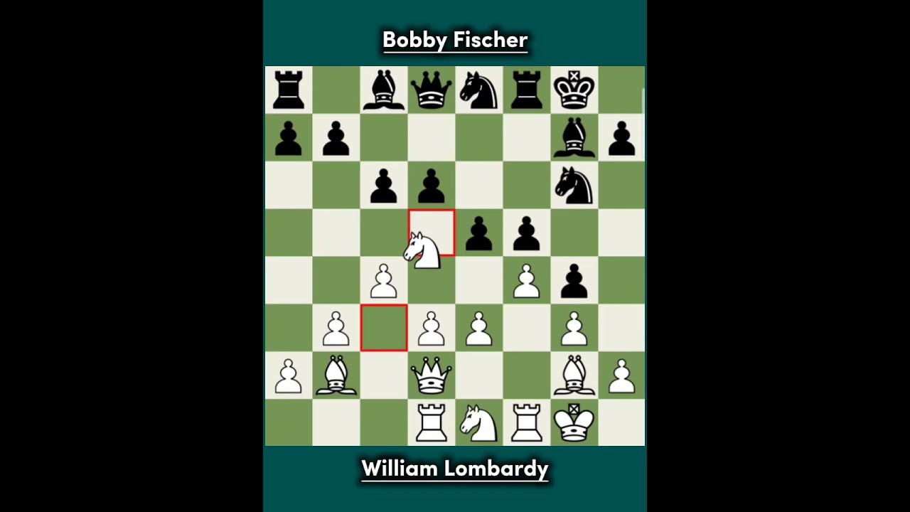 William Lombardy vs Bobby Fischer ◉ Monte Carlo 1967 | Brilliant Black Win