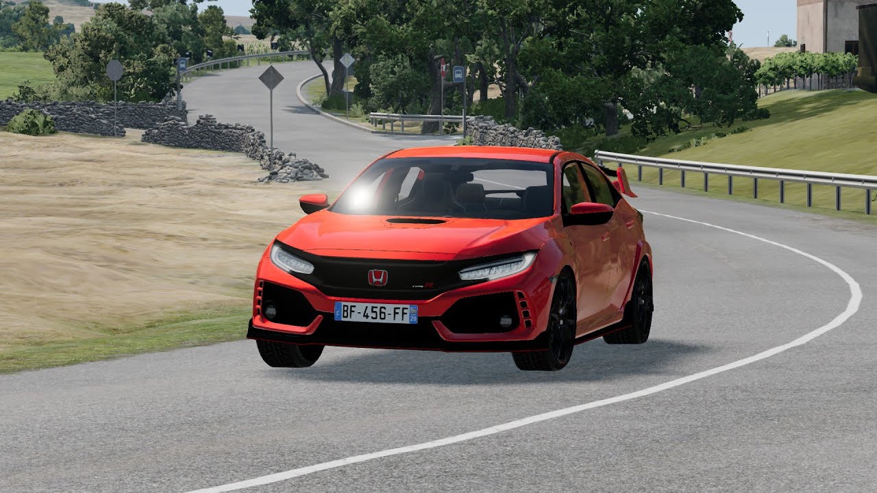 Honda Civic Type R 2017 - Beamng Drive - Map : Italy | Bonne année 2026