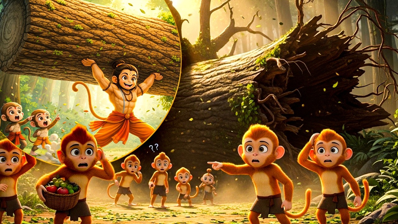 Ep-02 | बाल हनुमान की शरारत से जंगल में आई बाड़ | Jungle Adventure Story | Bal Hanuman