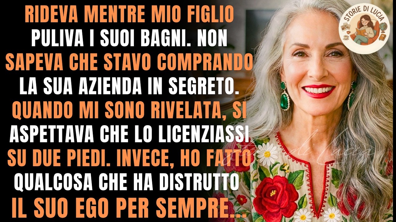 Trovo mio figlio a pulire i bagni e suo suocero ride. La mia telefonata li ha distrutti per sempre…🤫