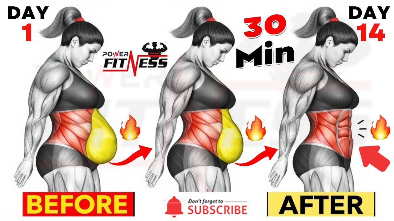 👙 30 Standing Ab Workouts to Burn Belly Fat ➜ Exercise to Lose Stomach Fat in Just 7 Days!