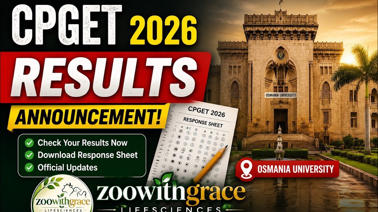 CPGET 2026 Response Sheet Released Results Date & Latest Update | Osmania University
