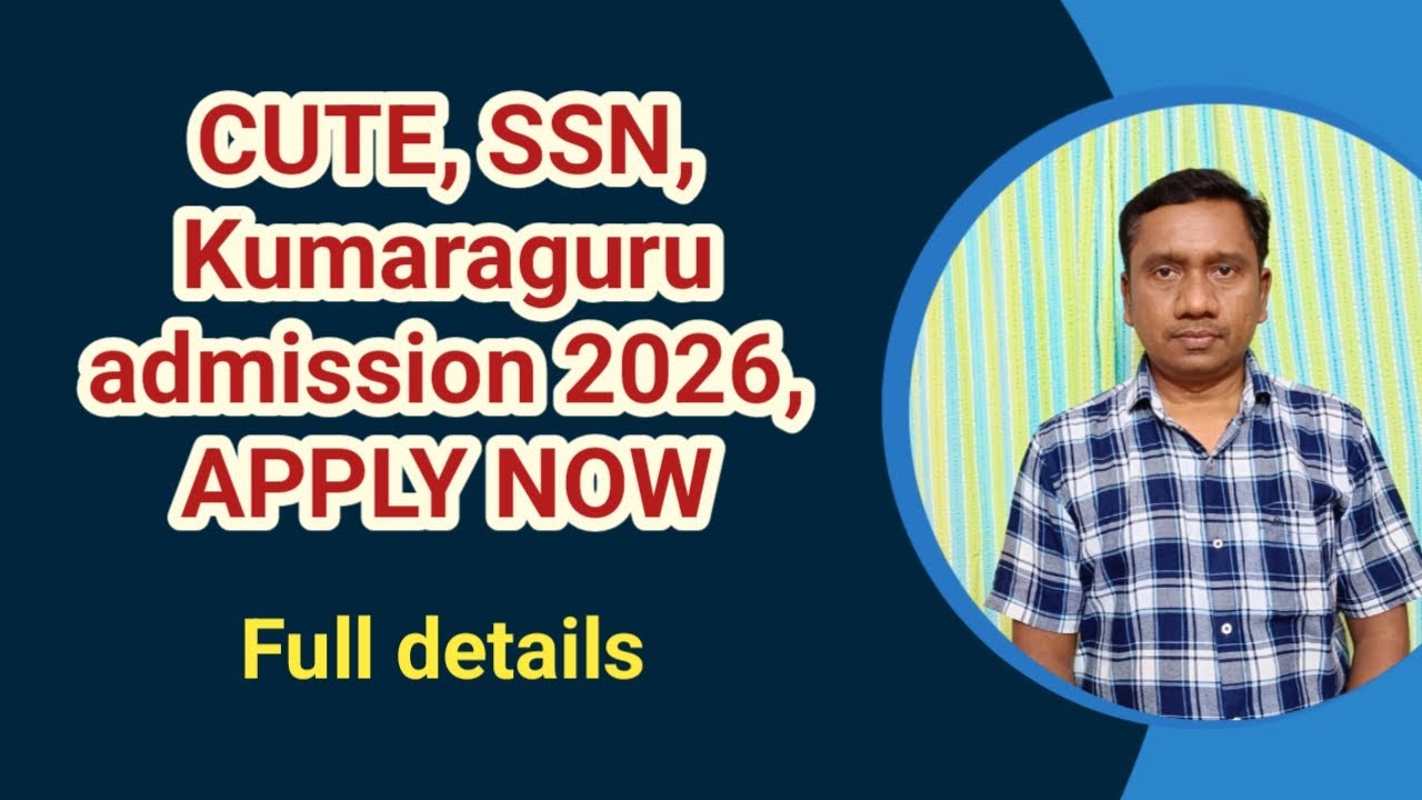 CUET 2026: SSN, Kumaraguru Application Open! Last Date & Fees | Tamil store