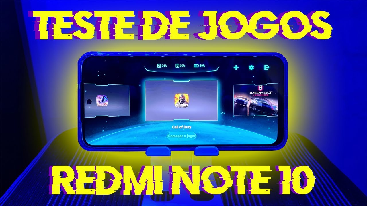 Teste de JOGOS no Redmi Note 10 [ Free Fire / Call of Duty / Asphalt 9 / Clash Royale ]