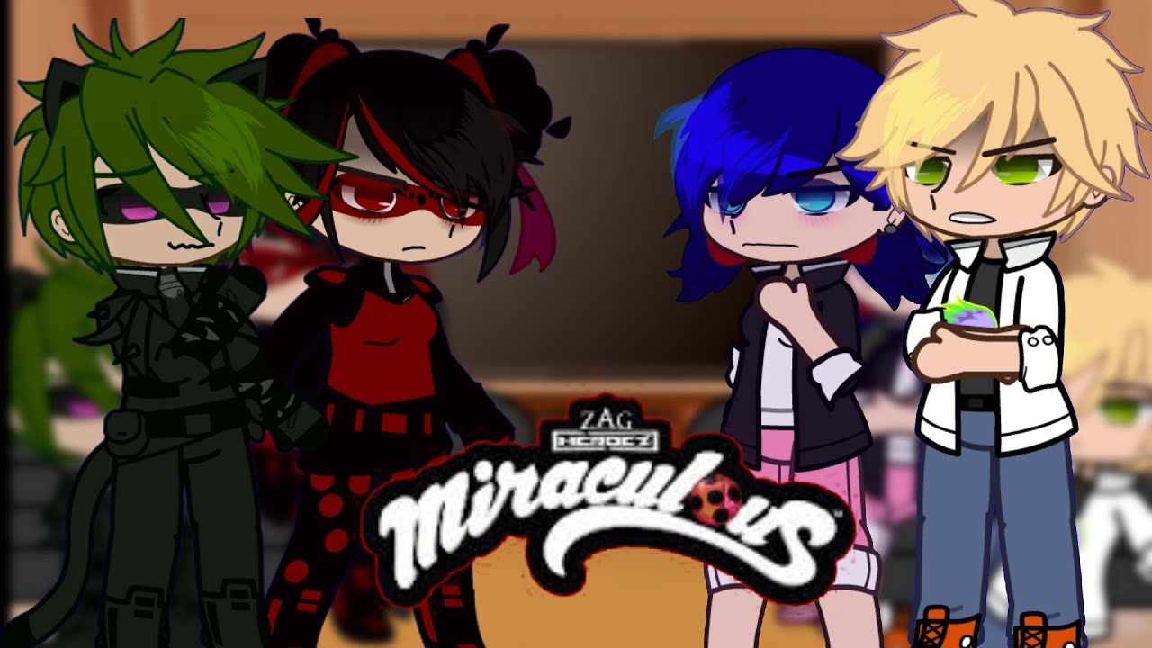 Shady bug and claw Noir react to their alternativ version || w/ Marinette & Adrien || Miraculous