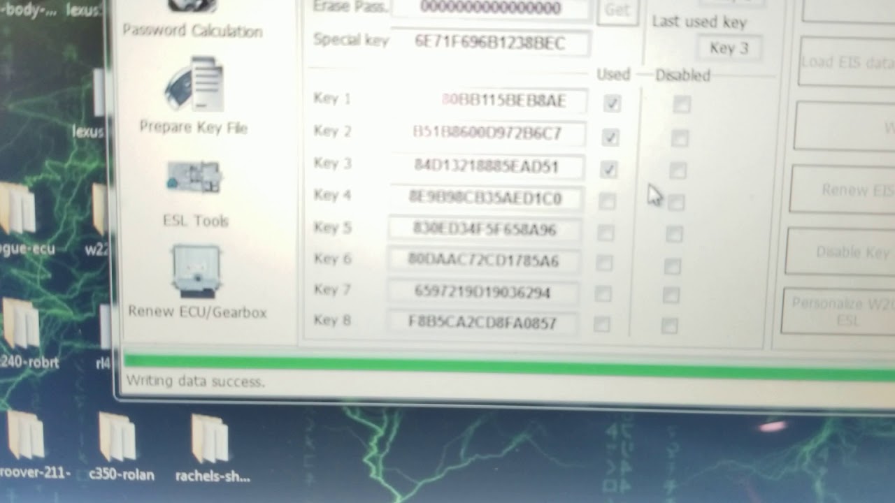 VVDI Mb (W209 eis renew using w211 gateway)
