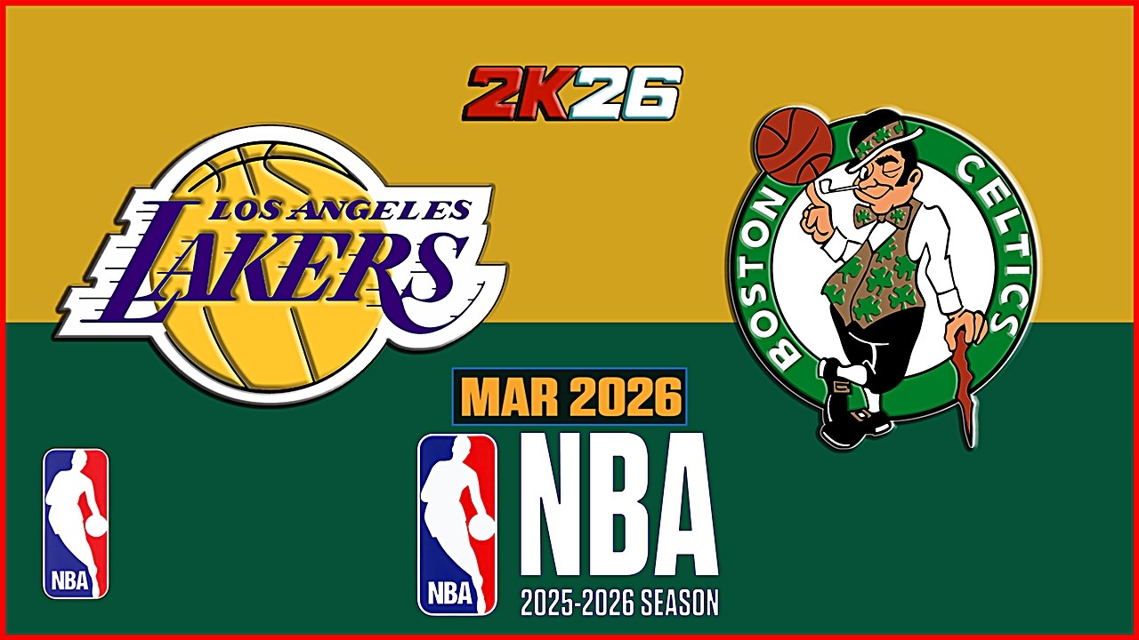 LAKERS  vs  CELTICS  | NBA 4TH QUARTER Highlights | celtics vs lakers | NBA 2K26 |