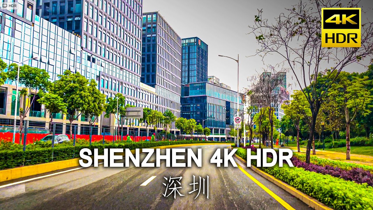 Driving in Shenzhen, China｜A super metropolis with a population of 13 million｜4K HDR