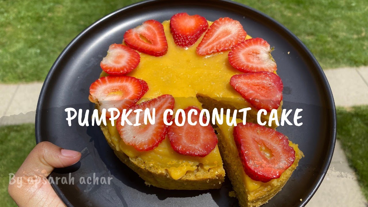 Vegan Pumpkin Coconut Cake | Steamed Pumpkin Coconut Cake | Steamed Squash Rice Cake