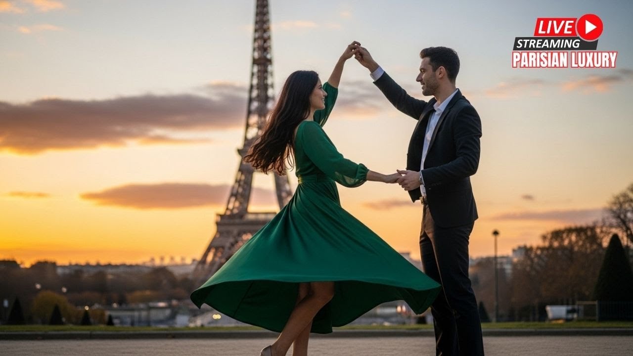 Paris Romantic Music – Histoire d’amour française sous la Tour Eiffel
