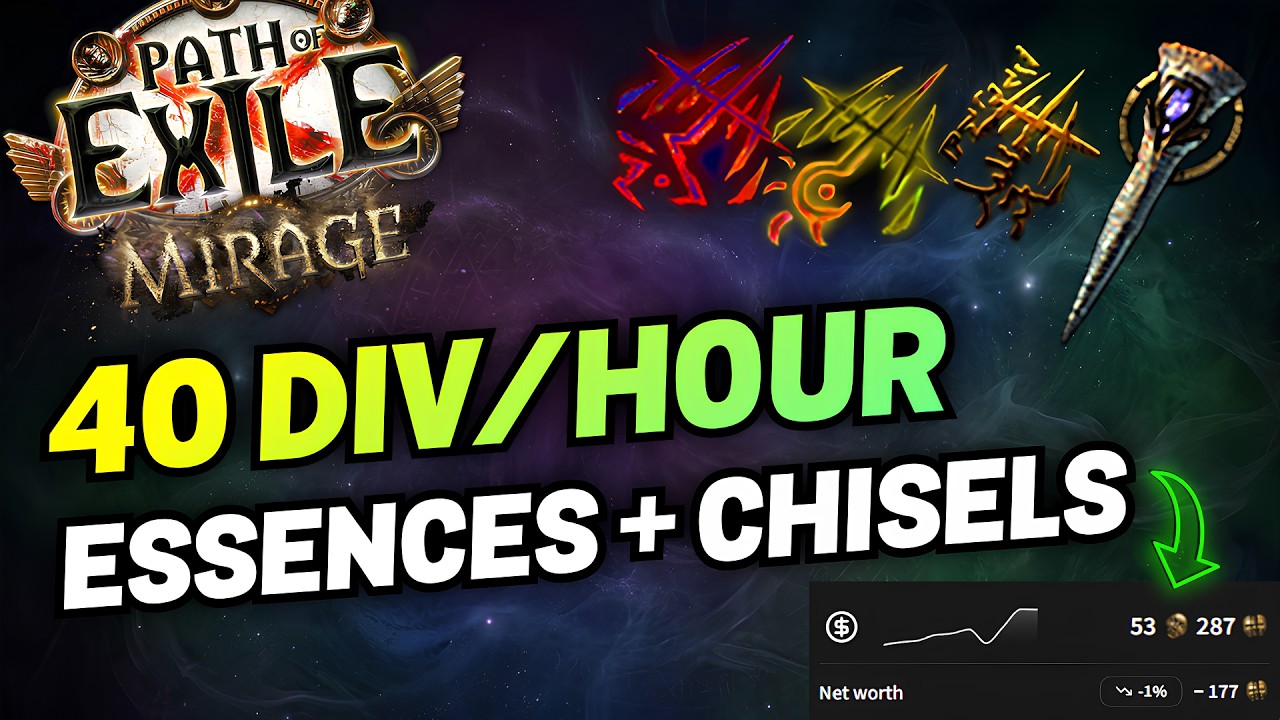 [POE 3.28] Farming 40+ div/hour with Essences & Chisels STRATEGY - Path of Exile: Mirage