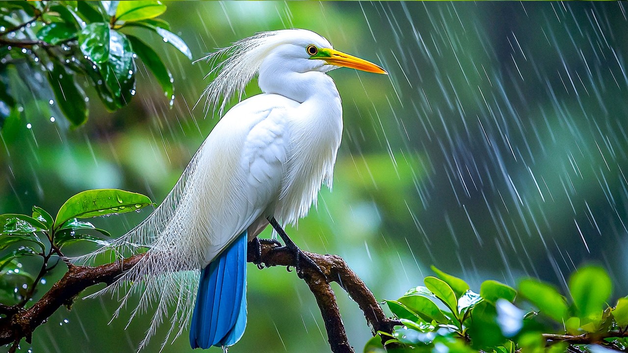 Bird Sounds and Soft Rain 🌧️🐦 Calm Nature Sounds for Stress Relief, Relaxation and a Peaceful Mind