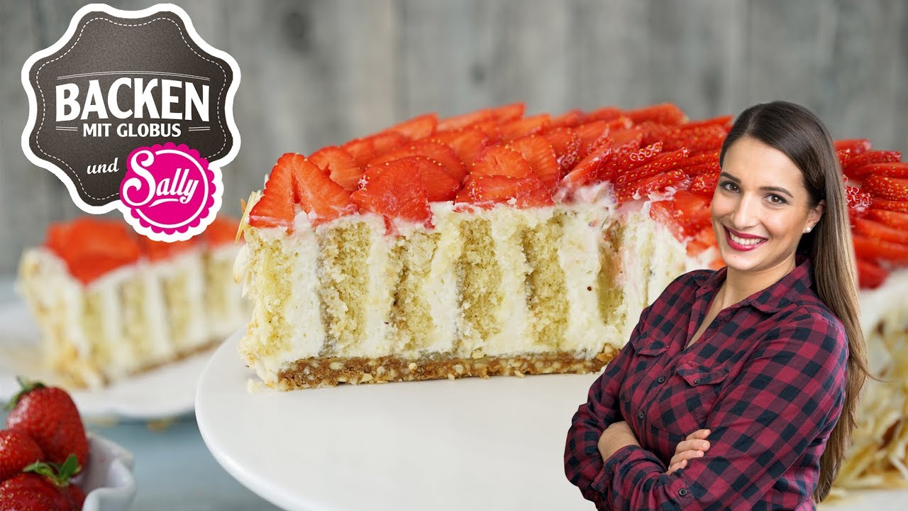 Wickeltorte mit Erdbeer und Kiwi-Kompott | Backen mit Globus & Sallys Welt #33