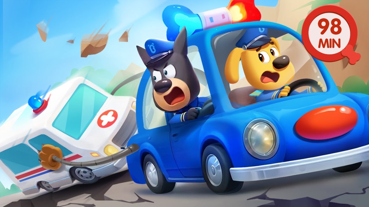 Outdoor Earthquake Safety | Cartoons for Kids | Police Rescue | Sheriff Labrador