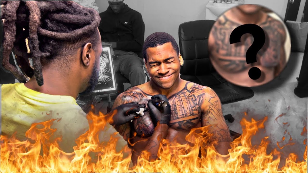 2 Day Chest Tattoo Session💉🥵 **Can I Handle The Pain??**