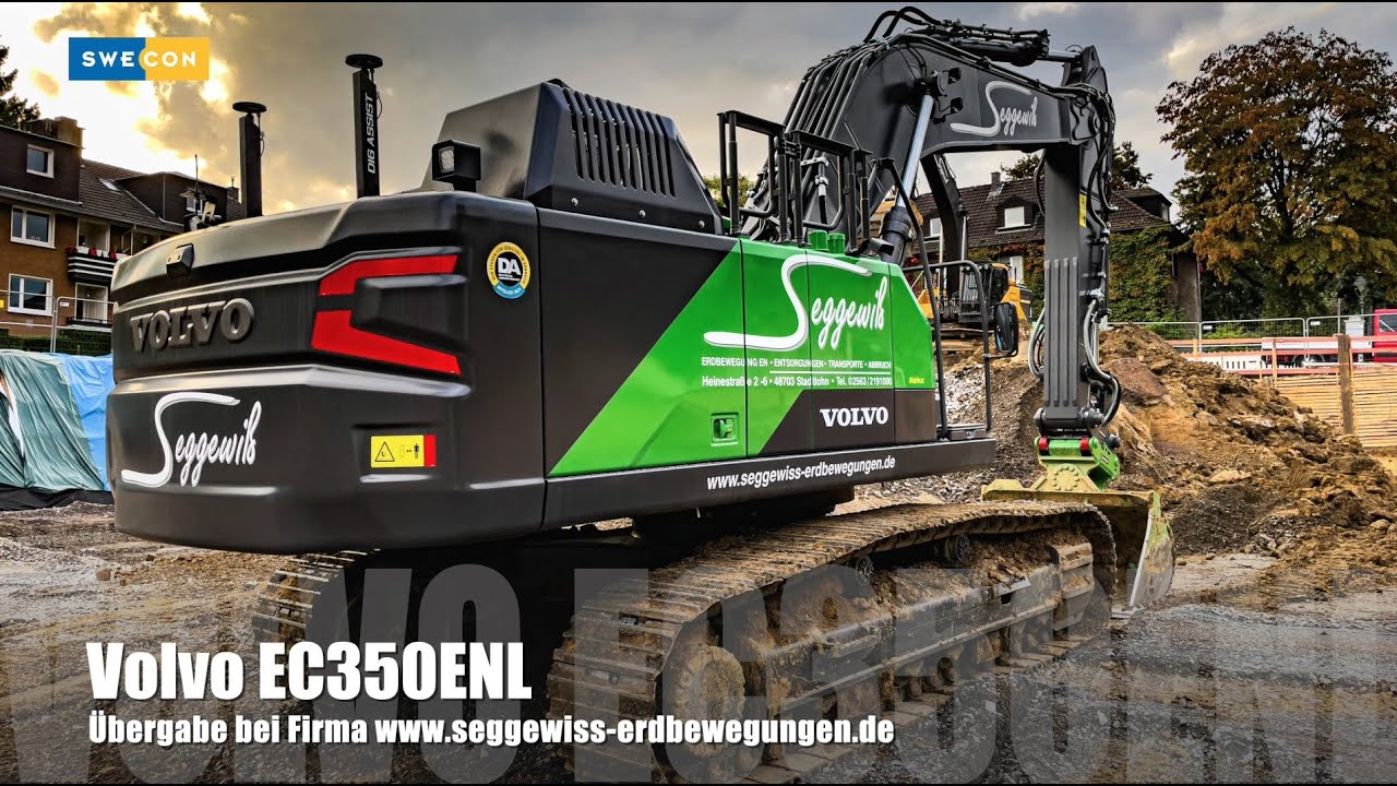 Volvo EC350ENL... &Uuml;bergabe des neuen Volvo Kettenbagger bei Firma Seggewi&szlig;