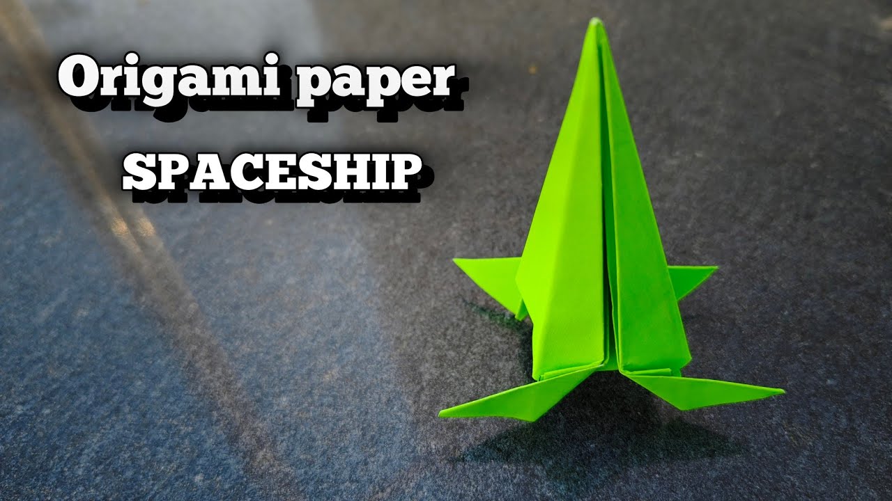 Origami paper spaceship 🚀💯💯।। How to make a paper spaceship।। Origami spaceship 