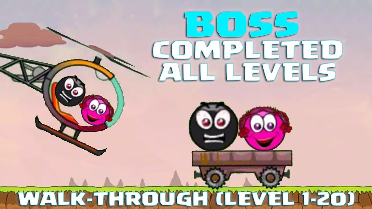 RED BALL 3 - 'BOSS' Completed All Levels & Rescues 'GIRLFRIEND' (FULL WALK-THROUGH)